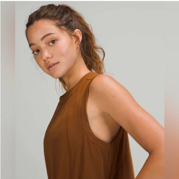 lululemon dress brown Athletic Dress By Lululemon In Brown, Size: 4 main image 0